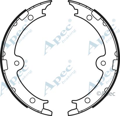 APEC BRAKING Piduriklotside komplekt,seisupidur SHU755